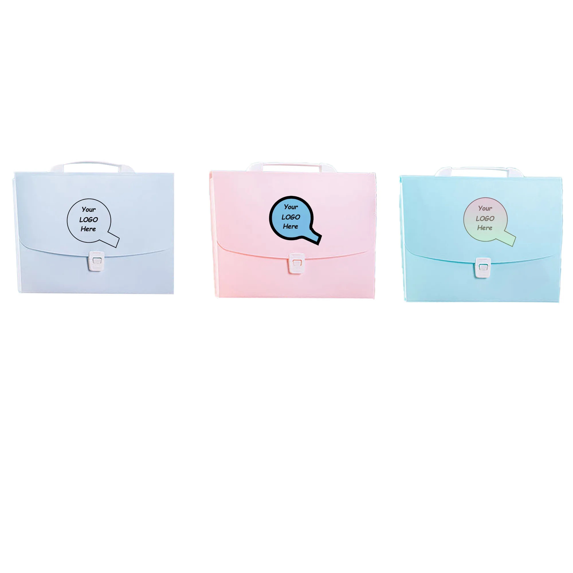Silkscreen Plastic Expanding File Folder With Handle 4