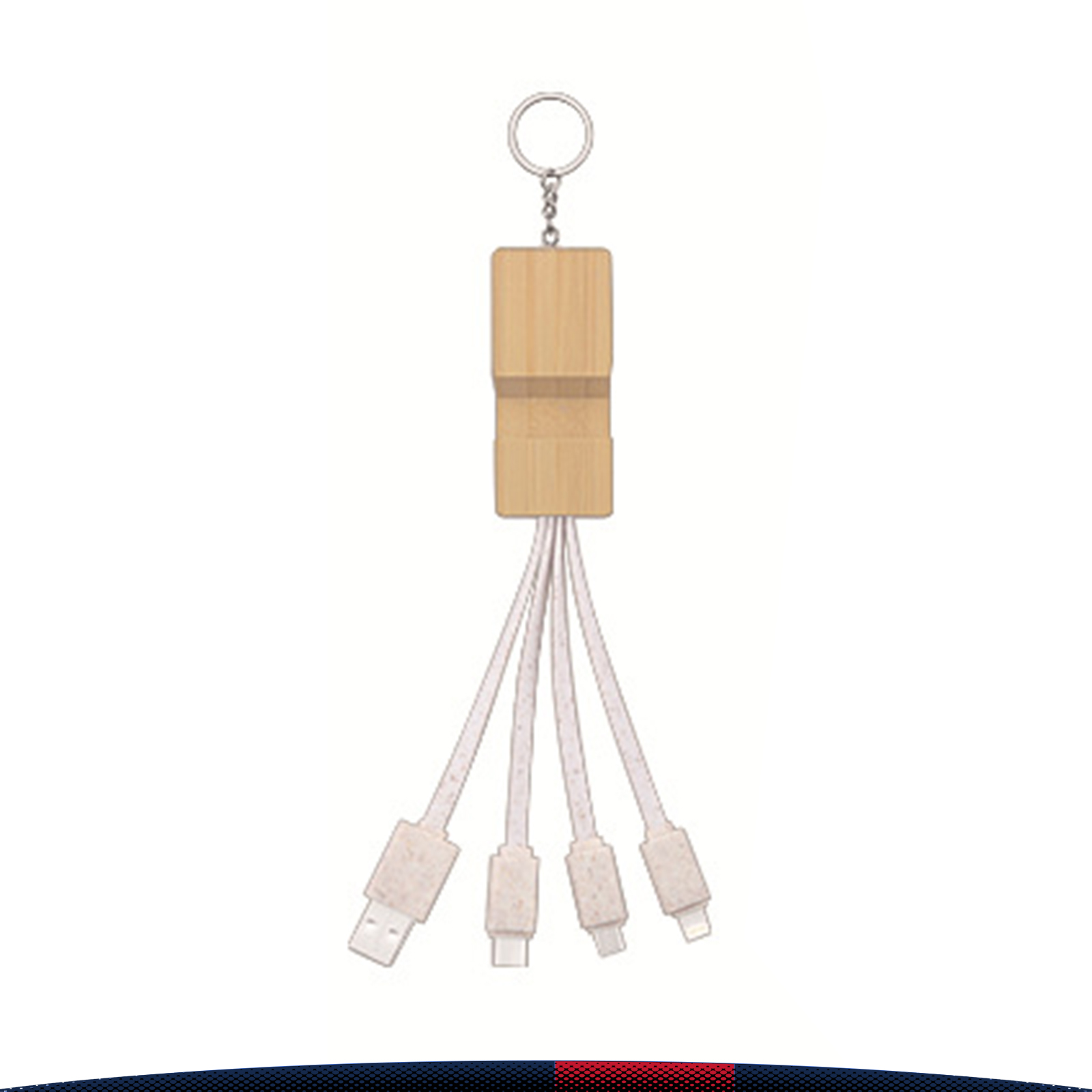3in1 Wooden Stand Charging Cable 4
