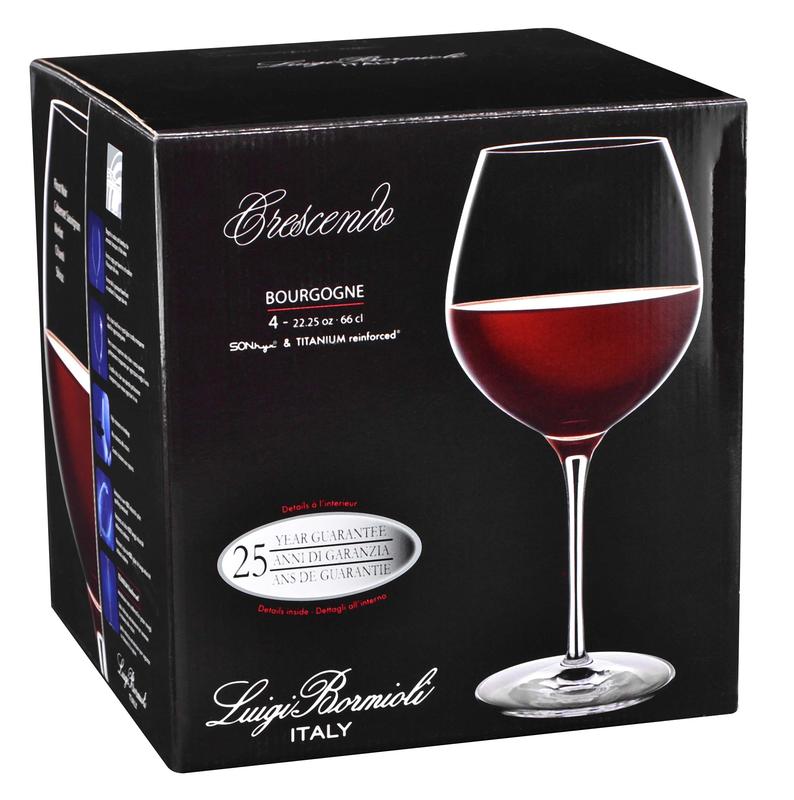 22.5 oz. Crescendo Bourgogne Wine Set of 4- Etched 5