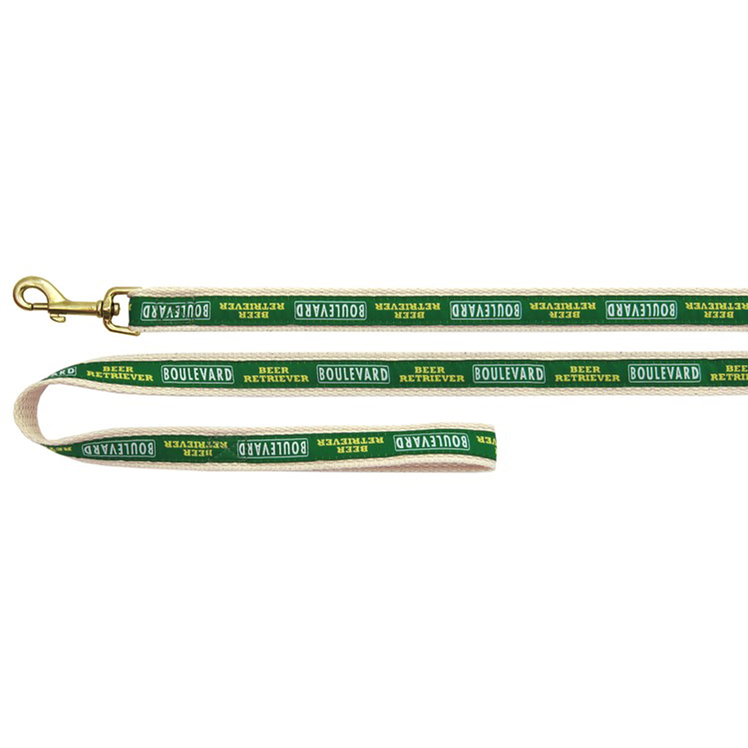 1" X 72" Woven Cotton Pet Leash w/ Nickel-plated Hardware - "Elite" Weave