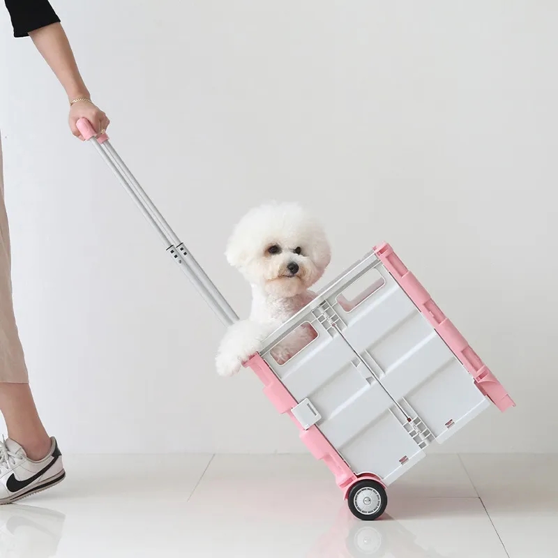 45L Mobile Folding Cart With Lid 5
