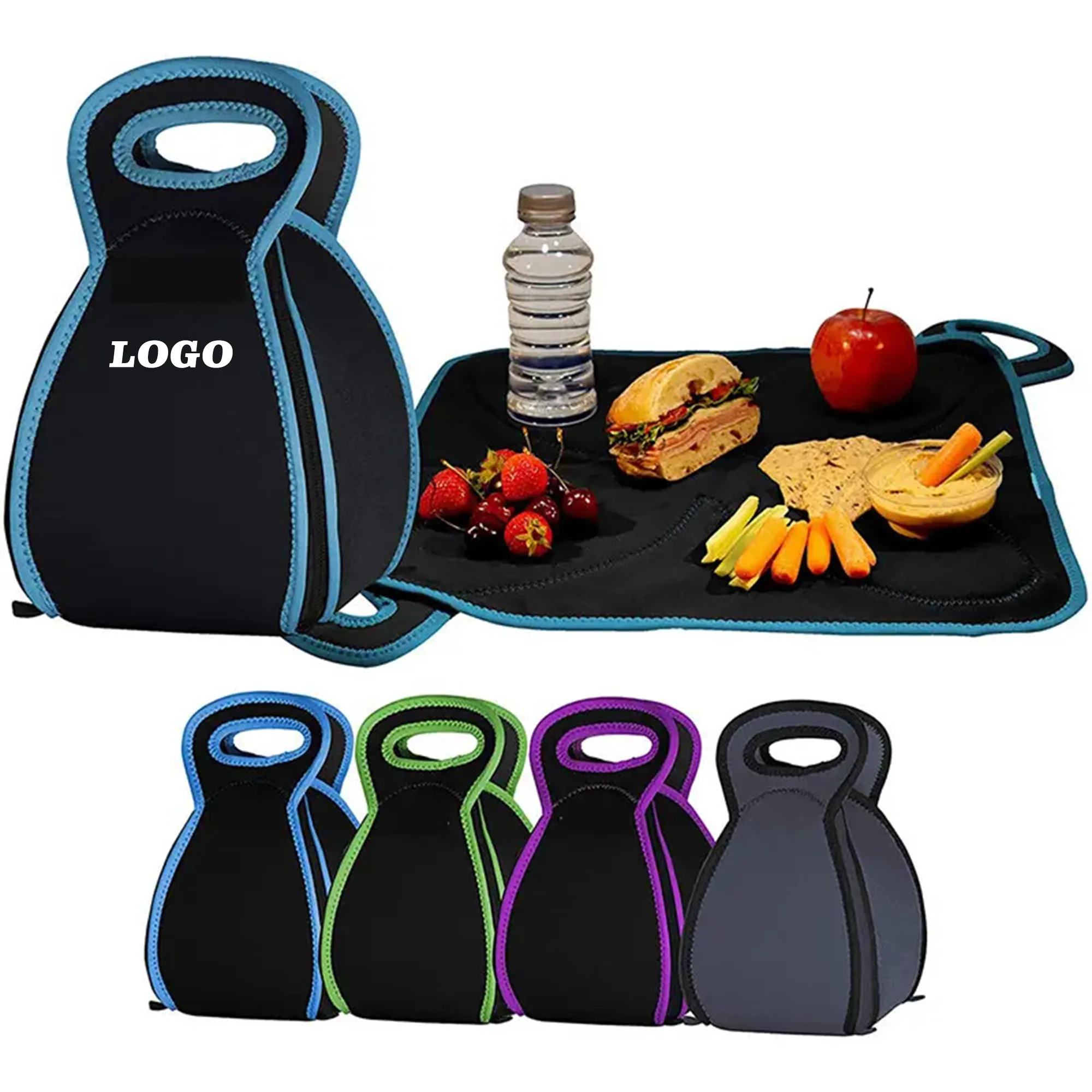 2-1 Reusable Insulated Lunch Bag Picnic Placemat