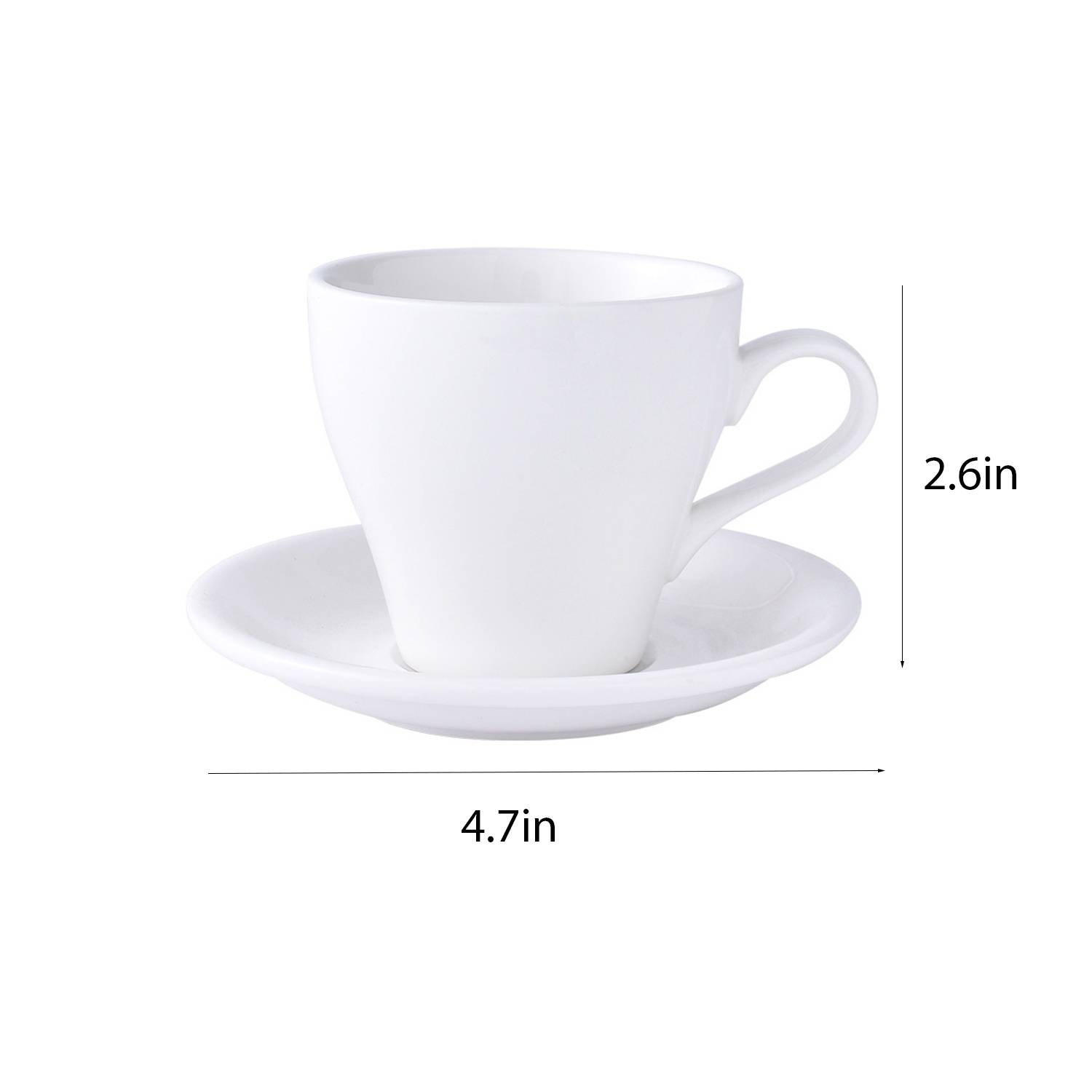 2.7Oz Coffee cup and saucer set 3