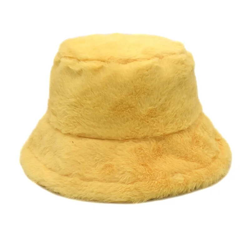 Winter Warm Fuzzy Bucket Hats for Women 5