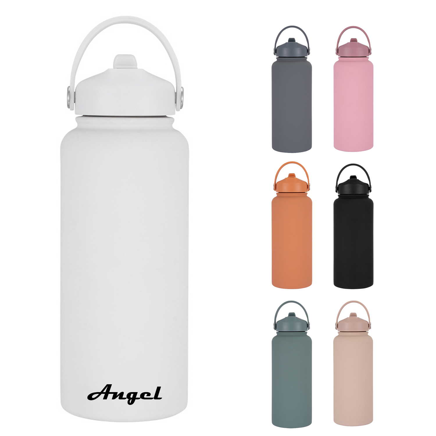 32oz Stainless Steel Reusable Bottle, custom water bottle with logo imprint 2