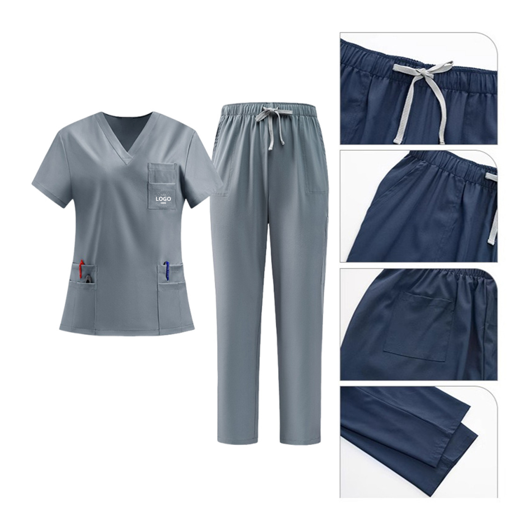 Stretch Nursing Scrubs Set 2