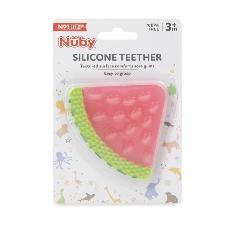 Nuby Fruit Teethers - 3M+ 100% Silicone 1