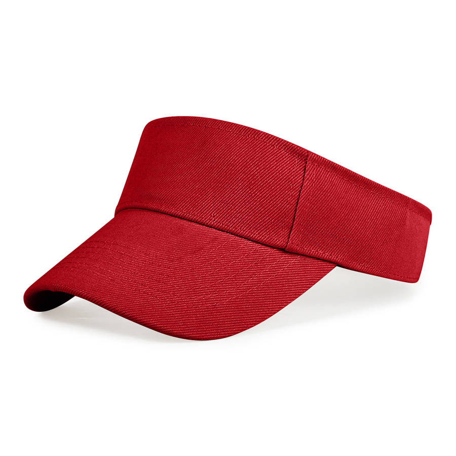 Kids' Stock Solid Color Polyester Visor - Sports Style 19
