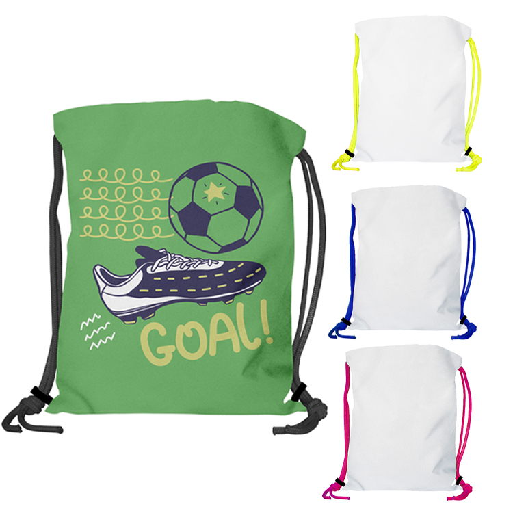 Super Drawstring Pack (One side Imprint) Colored Heavy Rope 42