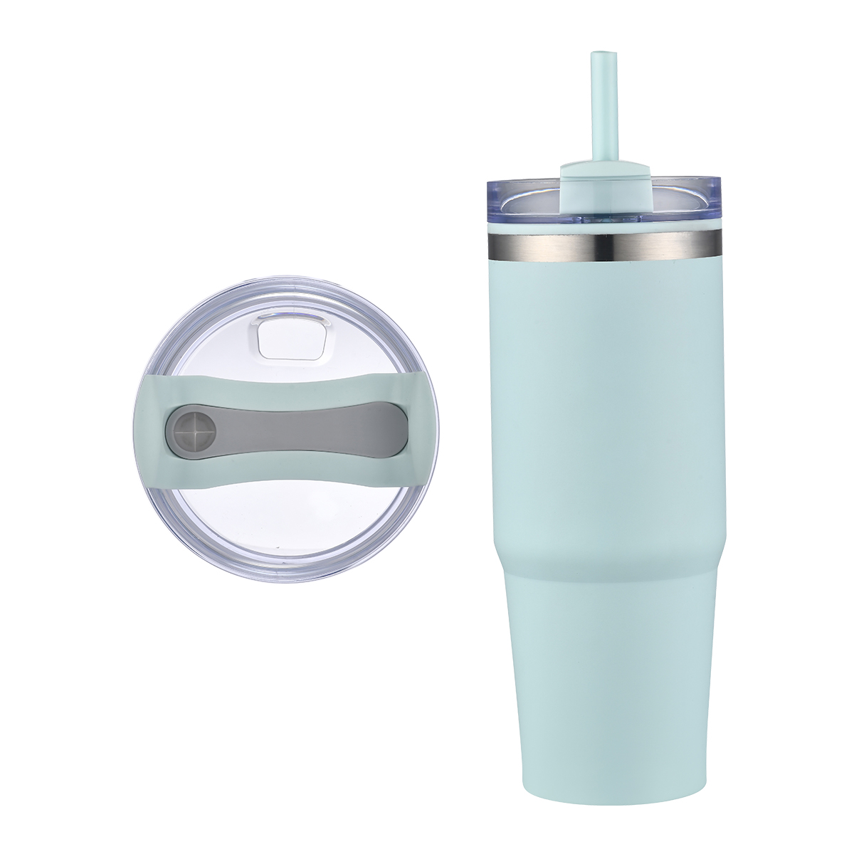 EcoSip 30oz Stainless Steel Outer Tumbler with PP Inner & Straw 4
