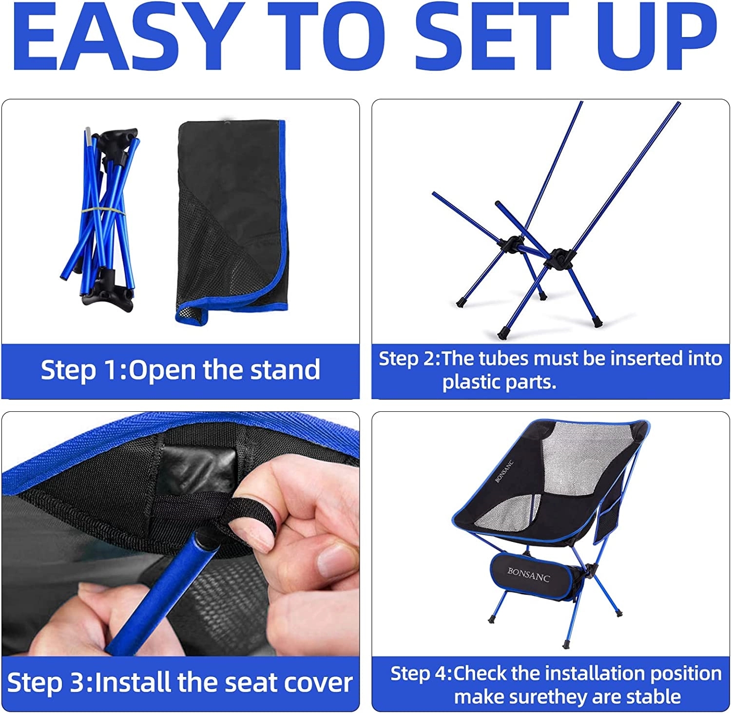 Folding Camping Stool Chair 2