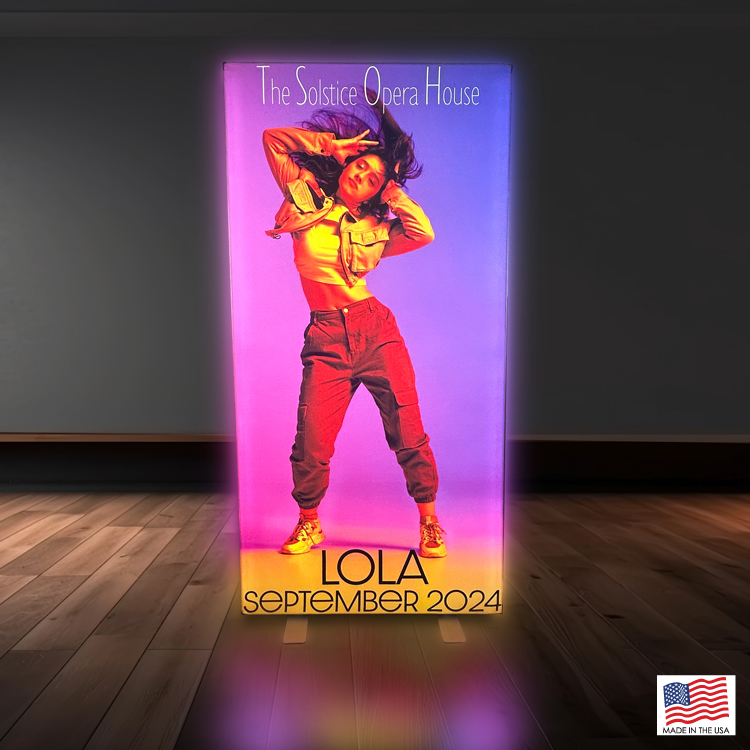 39 in. x 80 in. LED Light Box Sign 2 Sided (Digital Print) 2