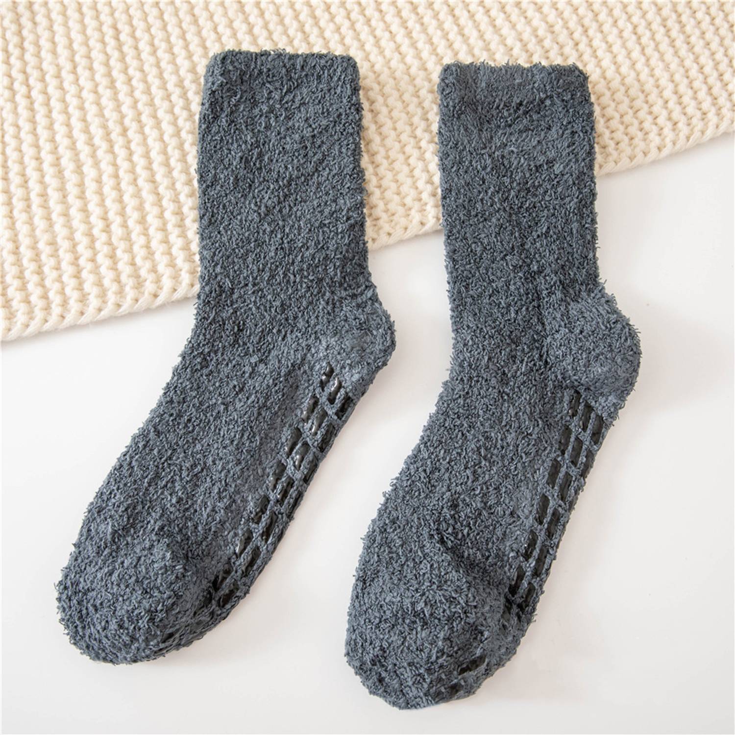 Men's Home Slippers with Grip Socks Non-Slip 9