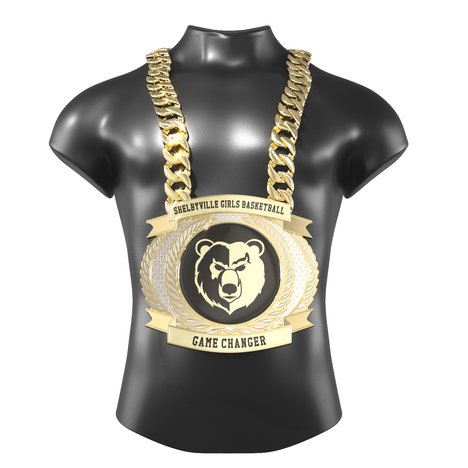 Express Vibraprint® Dual Plated Champ Chain w/ Premium Chain 16