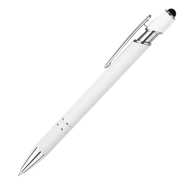 Full Color White Alpha Soft Touch Stylus Pen 10