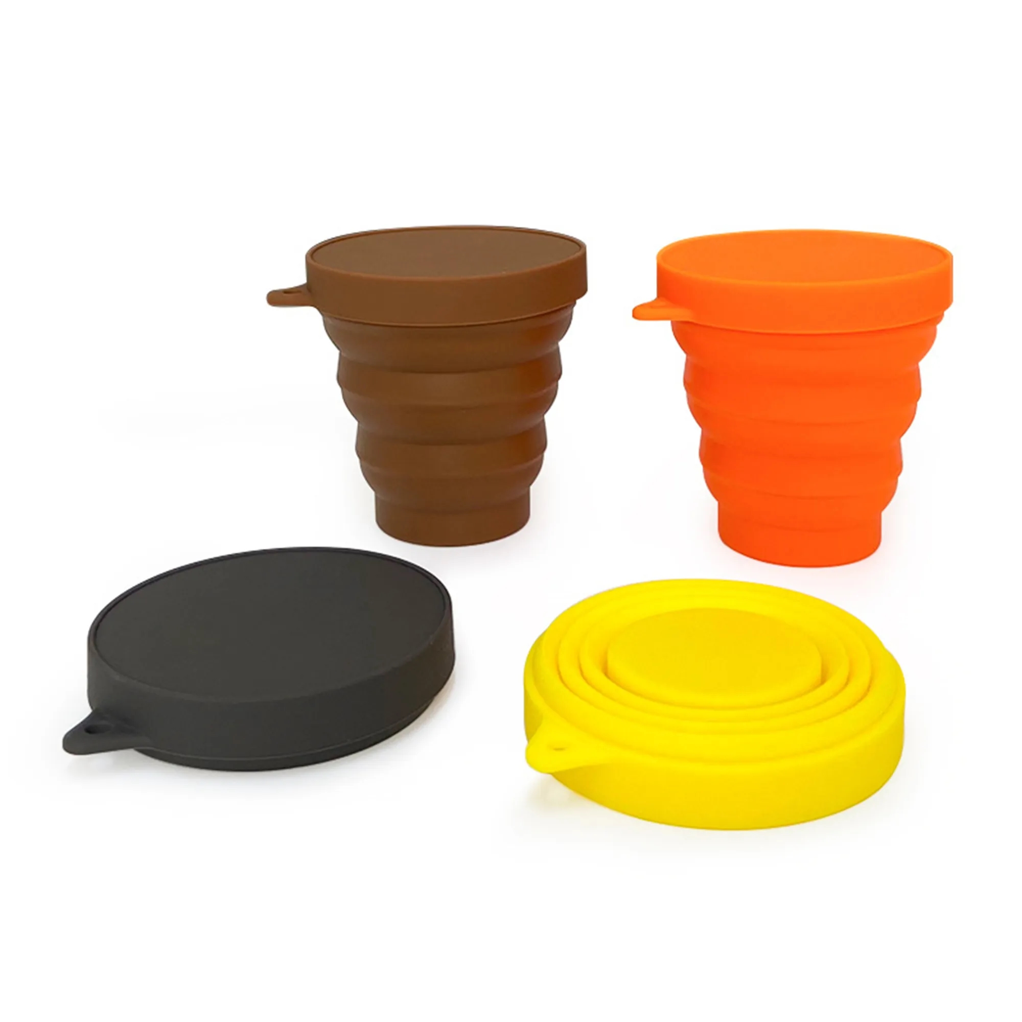 Silicone Collapsible Travel Cup with Lid 1