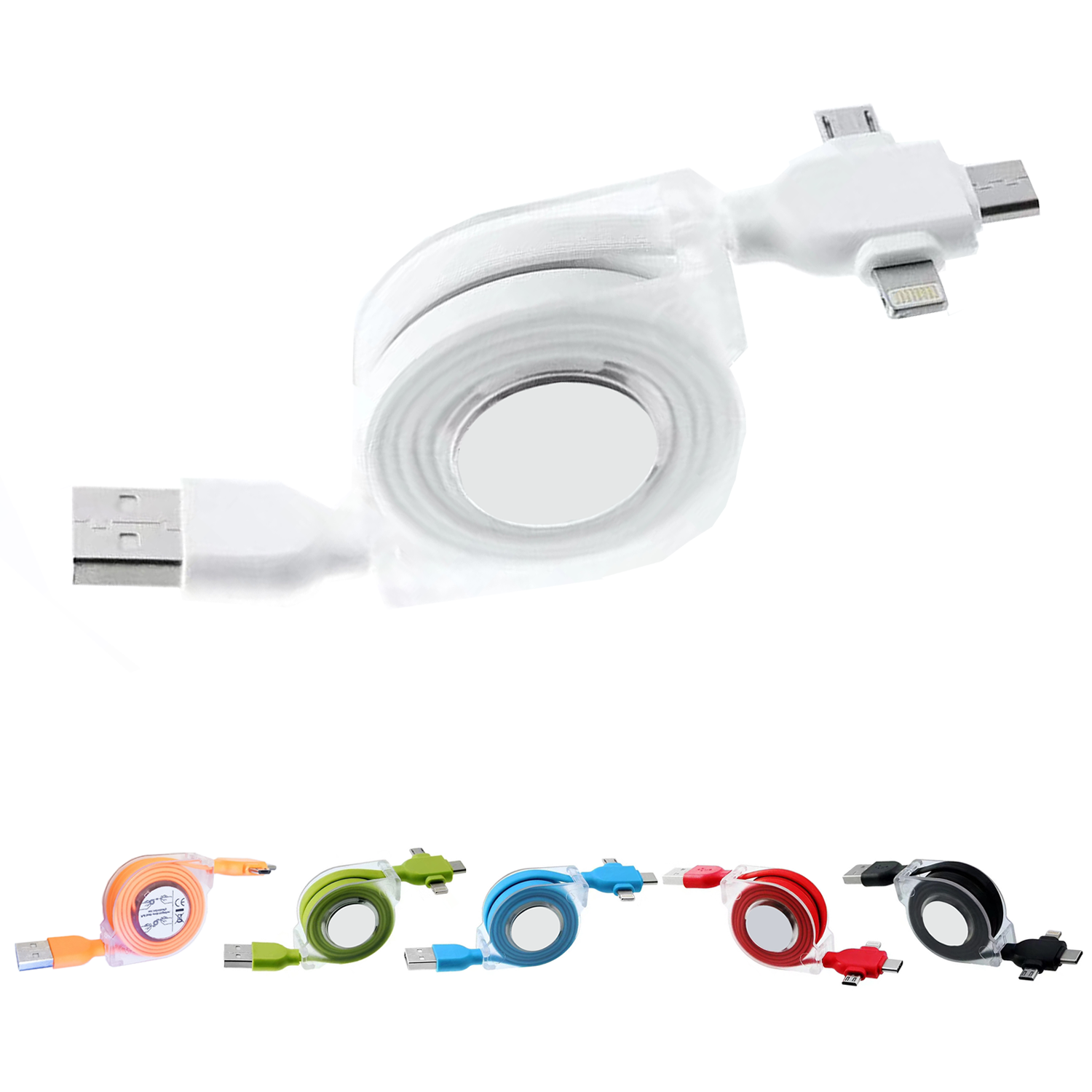 3 in 1 Stretchable Data Cable 8