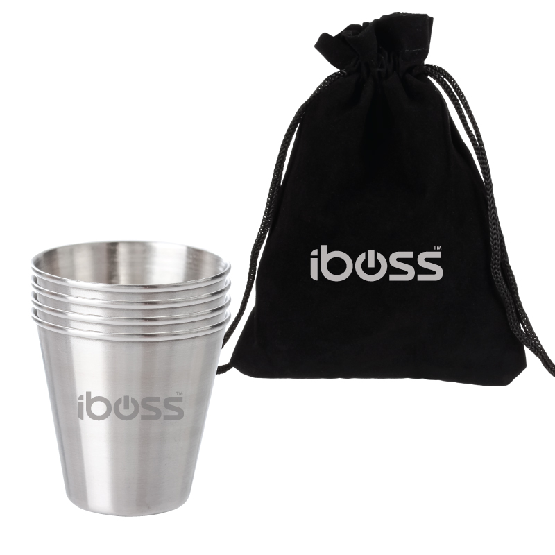 4 Pack 2 oz. Stainless Steel Shot Glass Cups 2