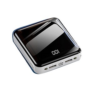 Mirror Digital Display Power Bank With Charging Cable 5