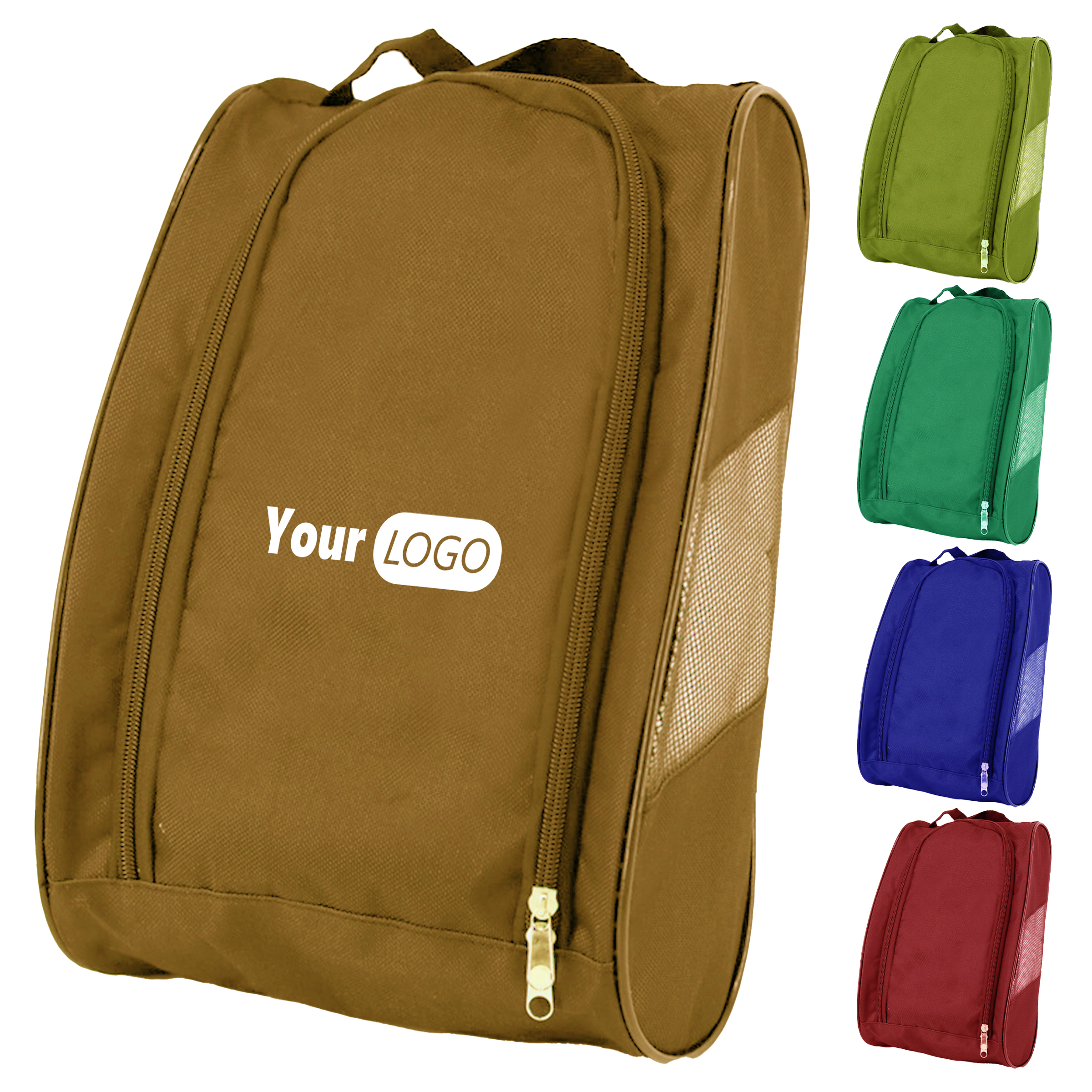 Oxford Durable Waterproof Shoe Bag ?C Ventilated Design With Zipper 3