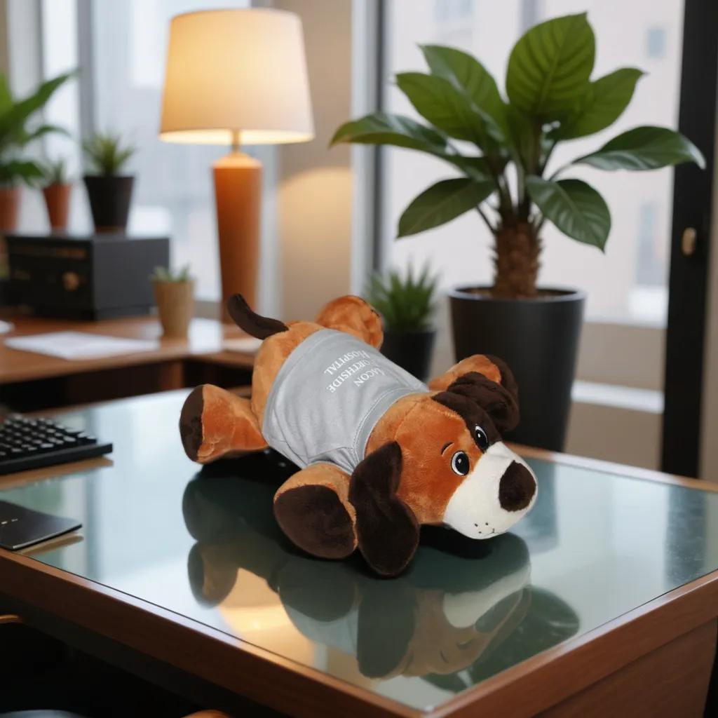 9" Laying Down Dog - Brown 13