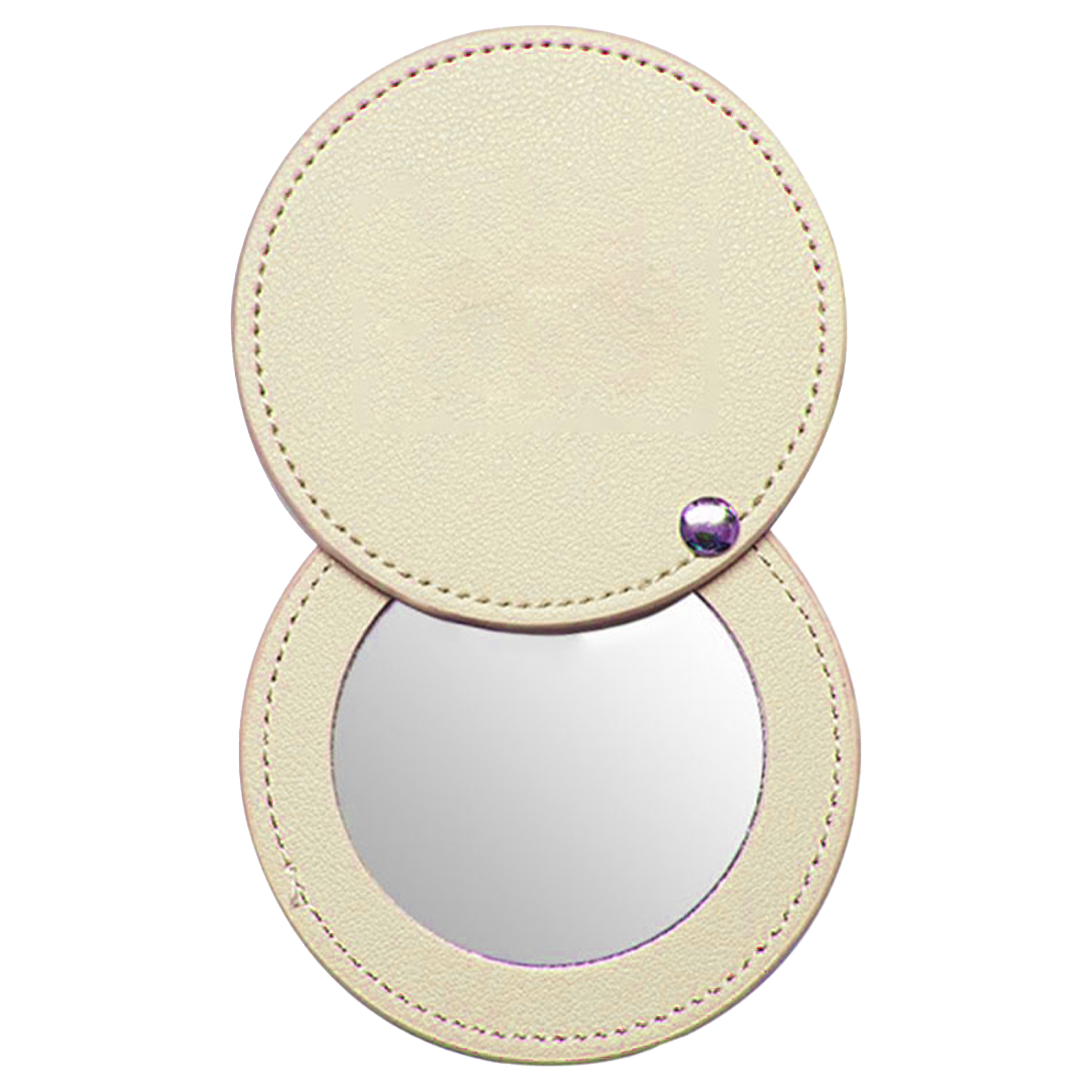 Pu Elegant Leather Compact Mirror 2