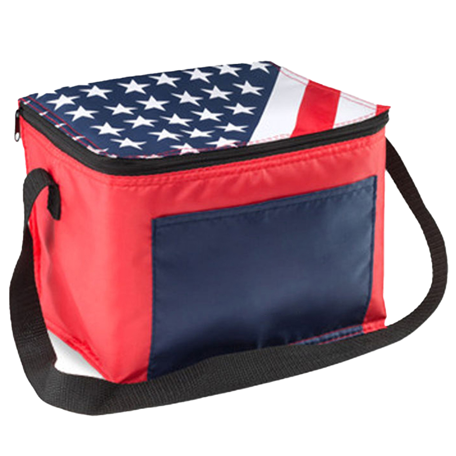 American Flag Zipper Top Lunch Bag 3