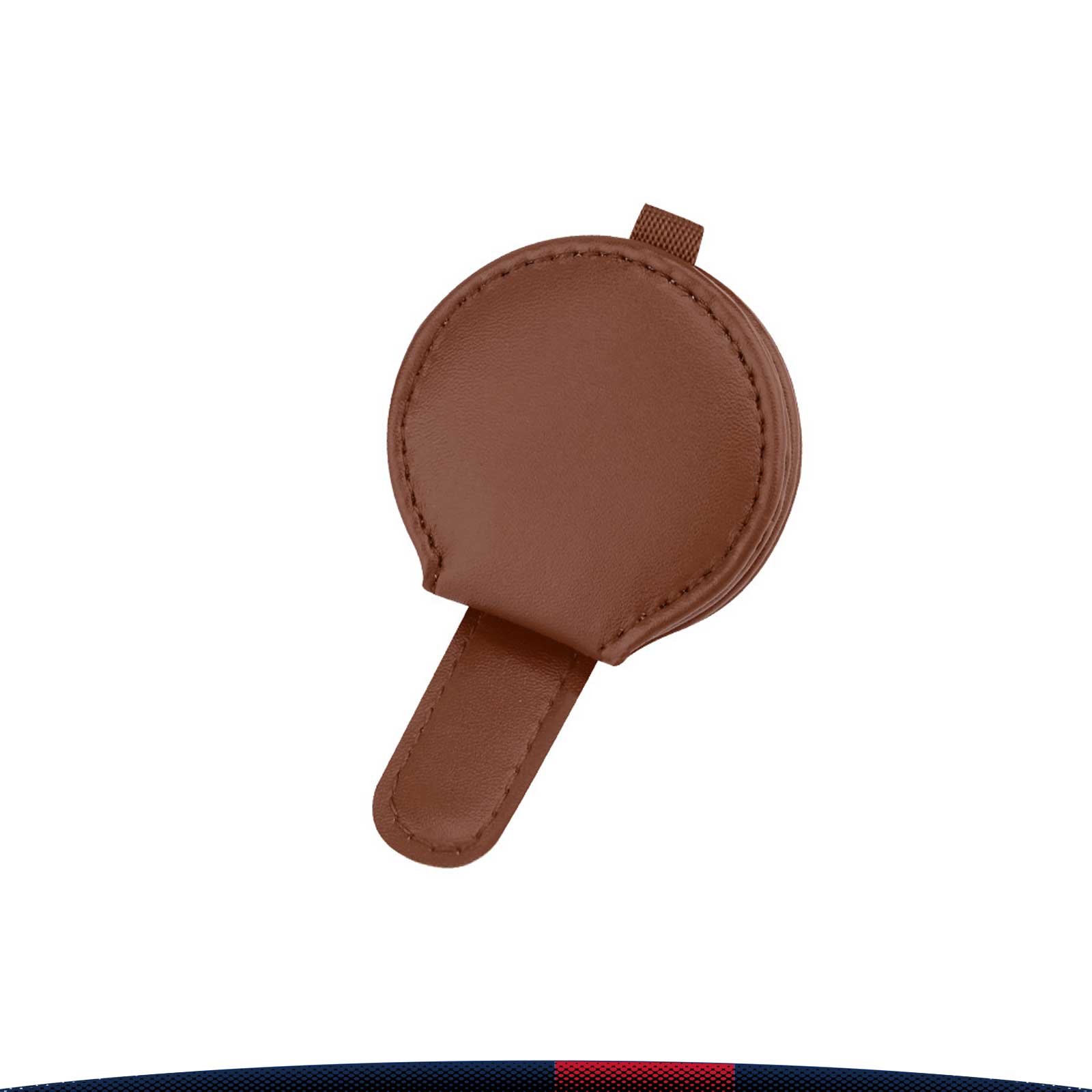 Roda Round PU Leather Car Eyeglasses Clip 2