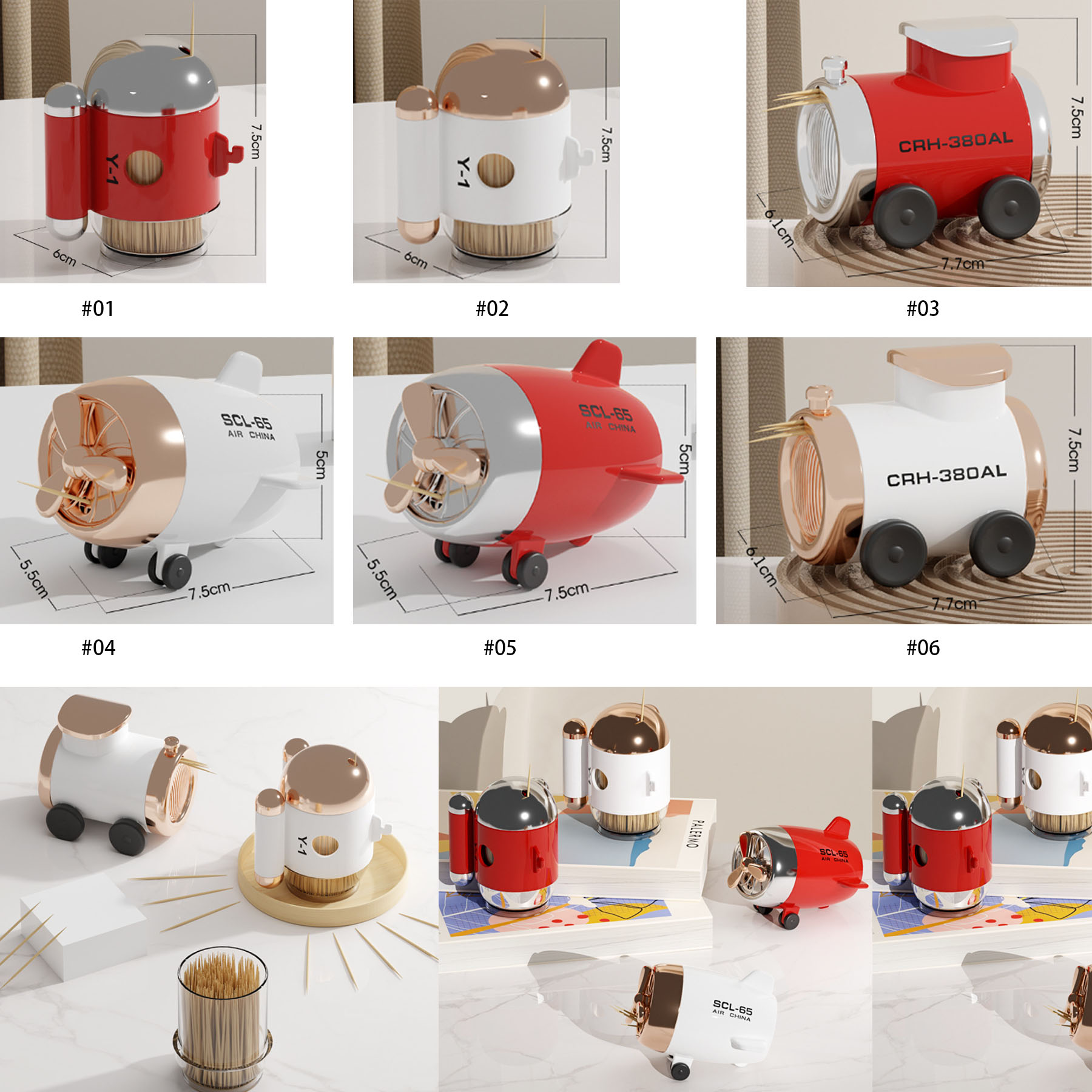 Automatic Household Cartoon Toothpick Holder