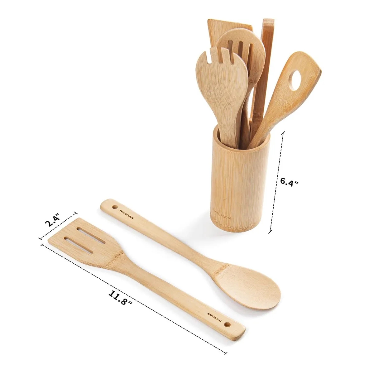 Home Use Healthy Bamboo kitchen Utensil Set With Packing Box 1