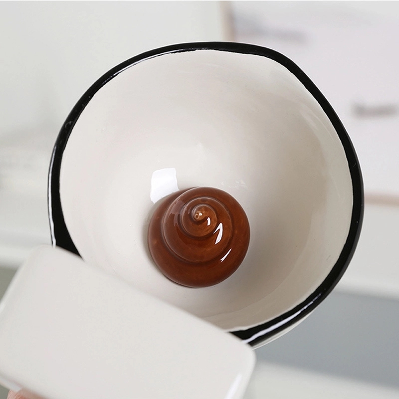 Custom 9.5 oz Ceramic Funny Toilet Mug 4