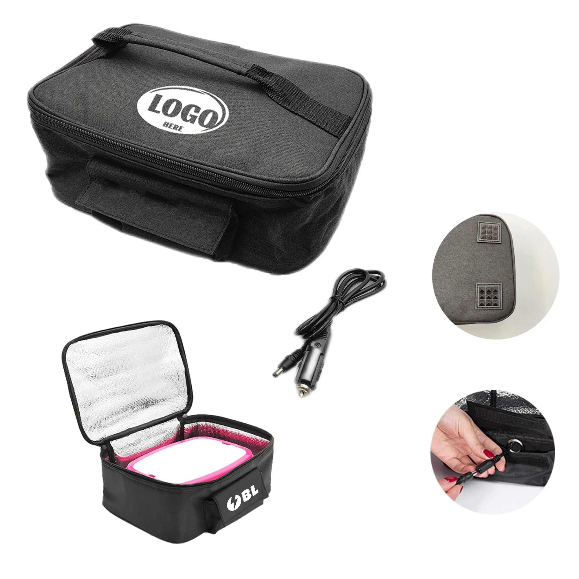 USB Portable Car Food Warmer Heating Lunch Bag