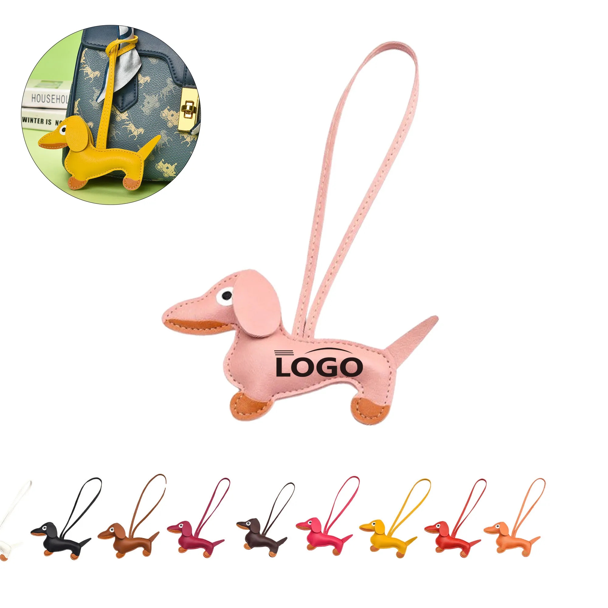 Cute Dog Keychain Bag Charm Accessory