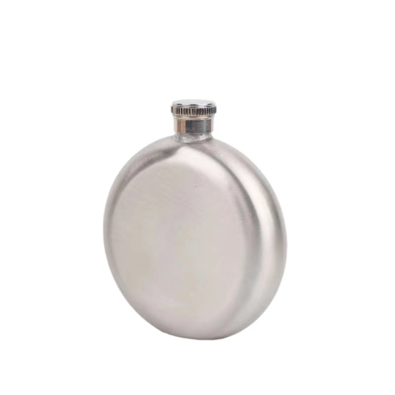 6 oz Stainless Steel Hip Flask For Outdoor Activities, custom water bottle with logo imprint 6