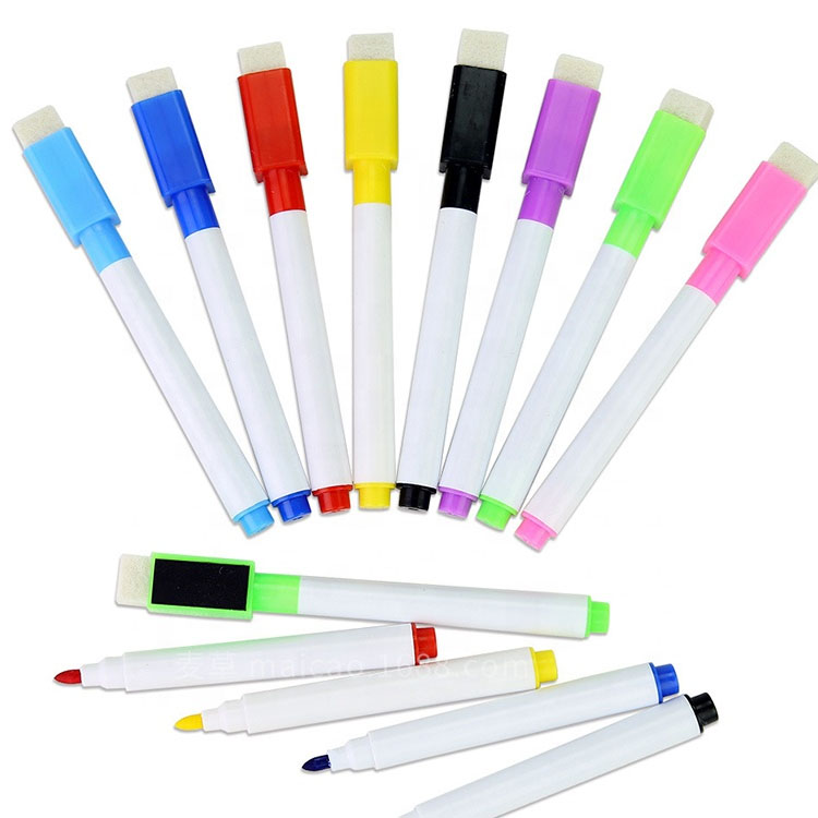 Whiteboard Marker Pen With Magnet Eraser Brush 6