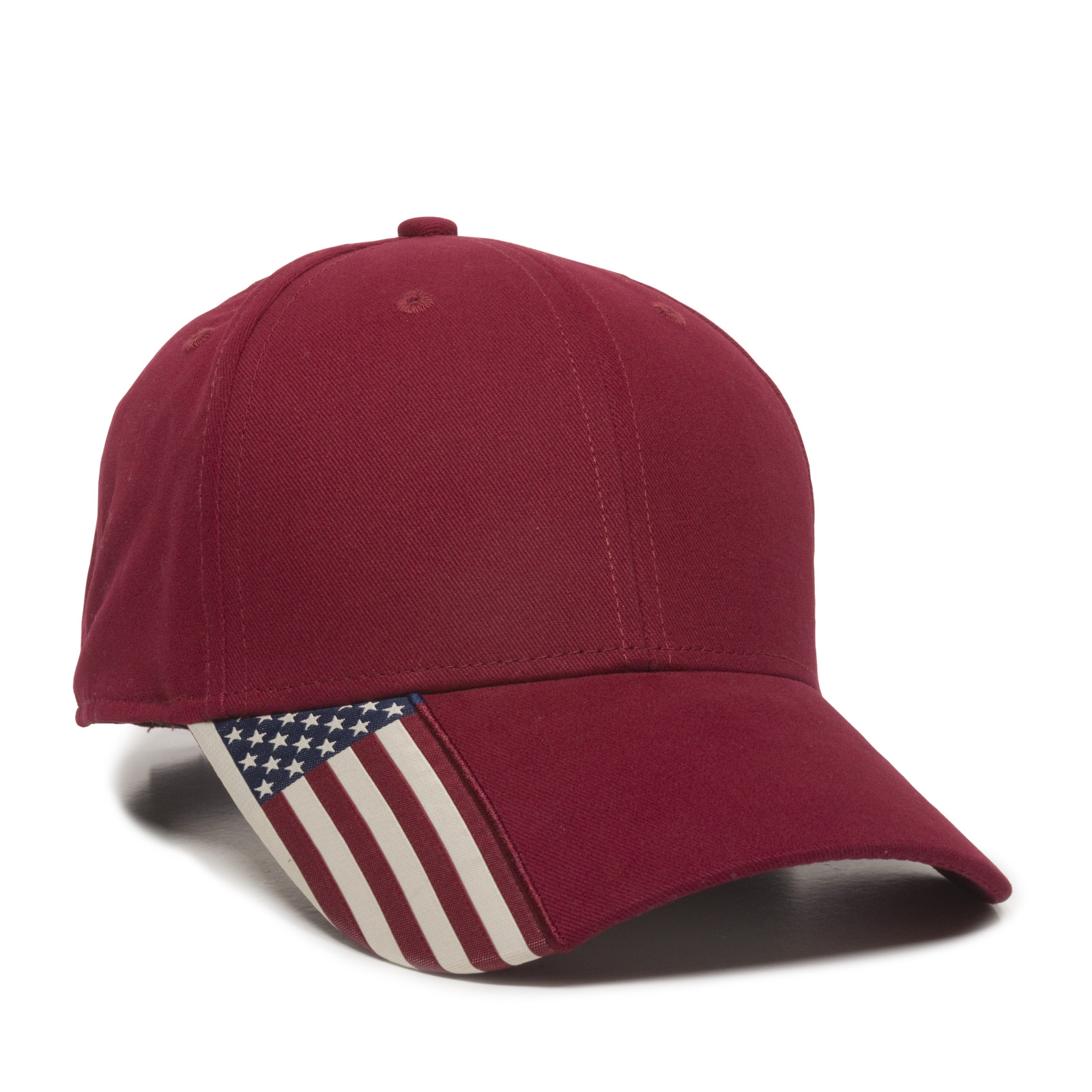 Brushed Twill w/Flag Visor Insert 3