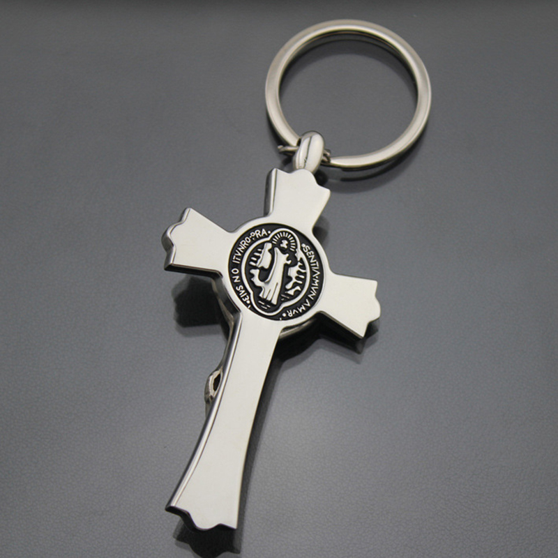 Creative Metal Cross Keychain 7