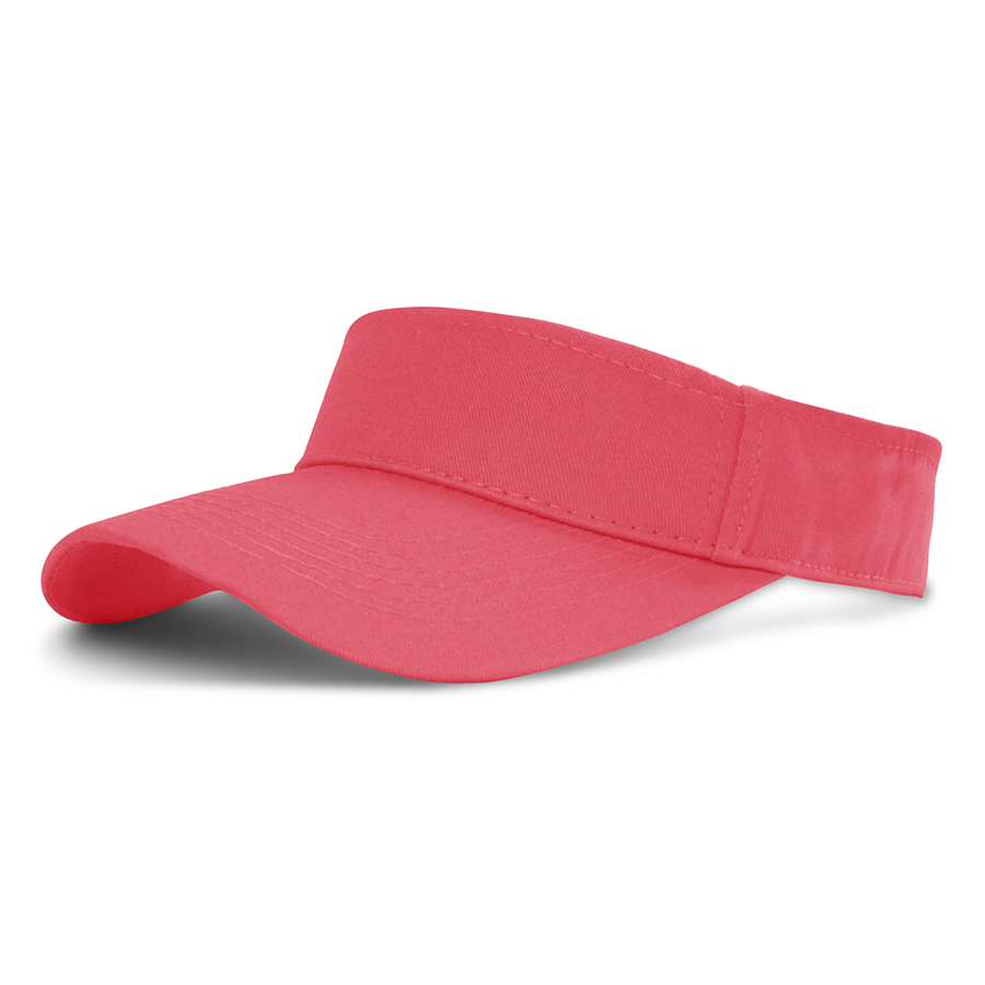 Stock Solid Color Cotton Visor 24