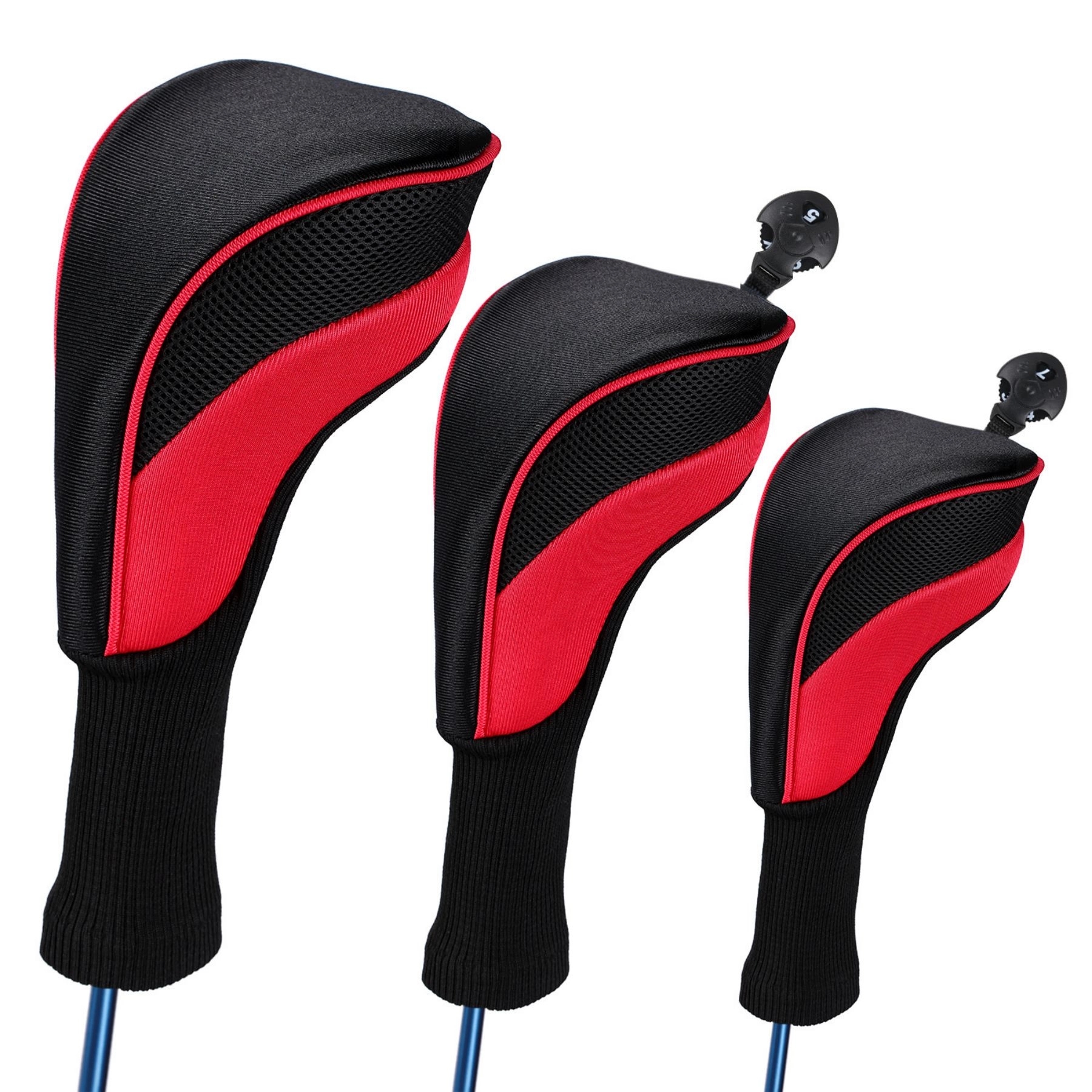 Golf Head Cover Leather Headcovers Set Fits Irons 2