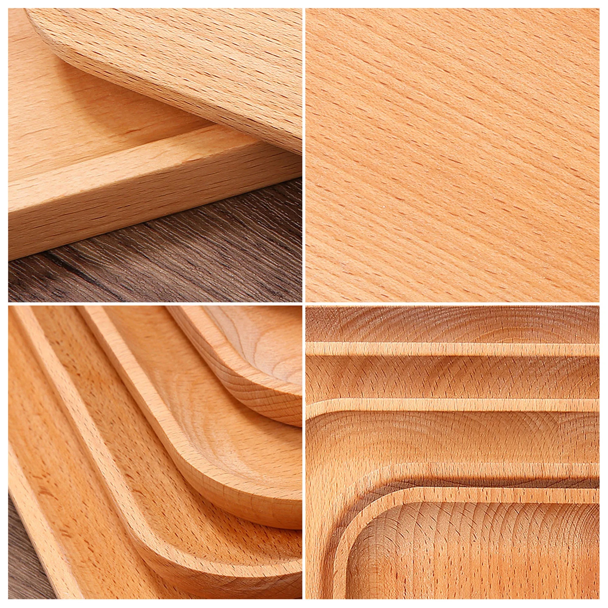 5.9" Wooden Square Plate 1