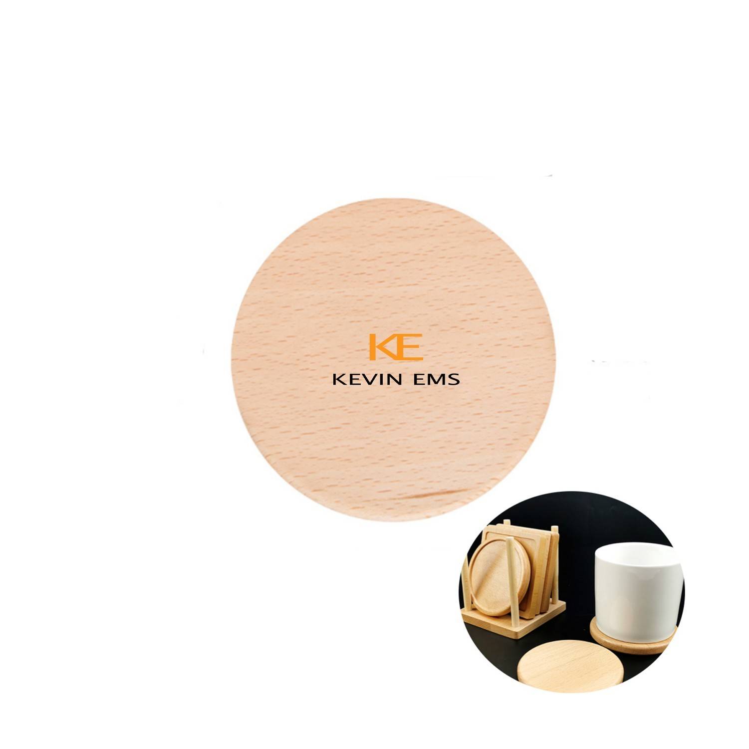 Creative Solid Wood Coaster 2