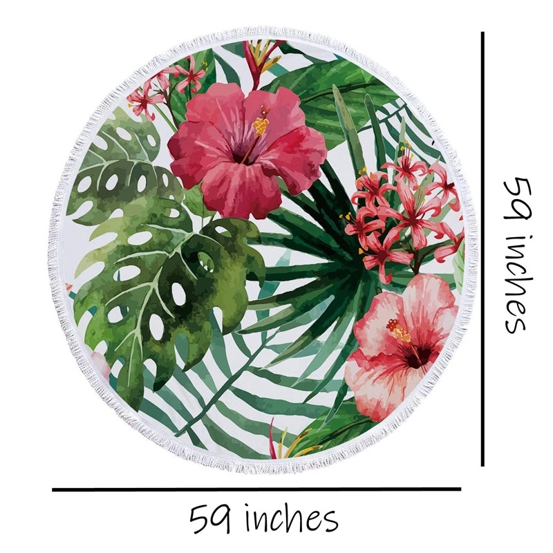 Microfiber Large Round Beach Blanket 2