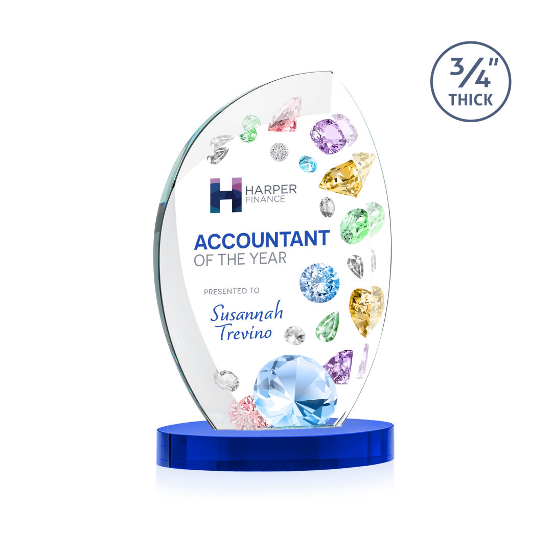 Wichita VividPrint™ Award on Alberton Base - Blue 2