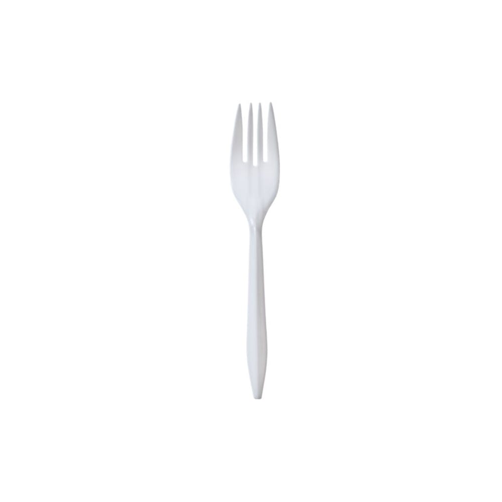 Plastic Forks - White Medium Weight 1000-Pack 2