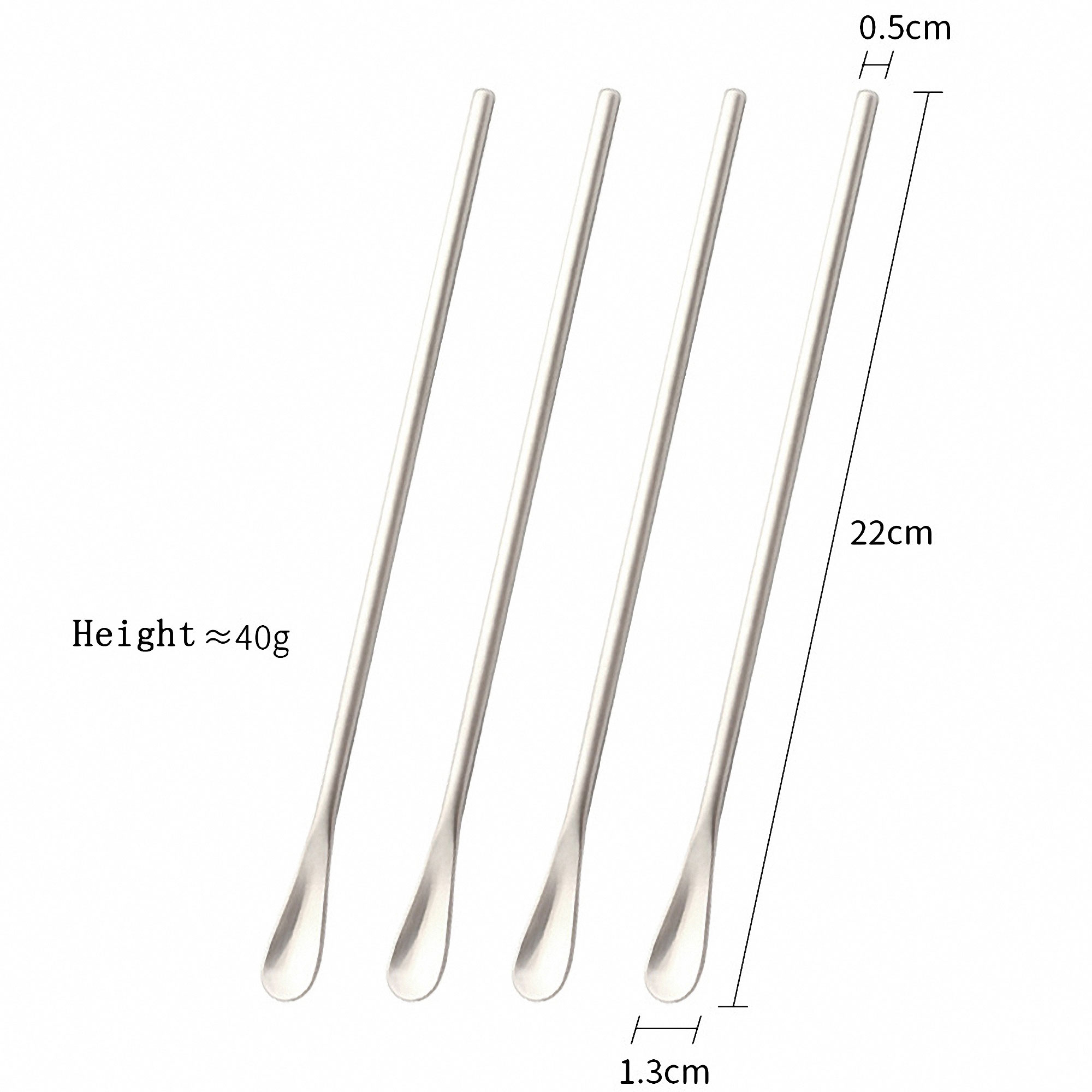 5-Inch Stainless Steel Cocktail Stirring Spoon 3