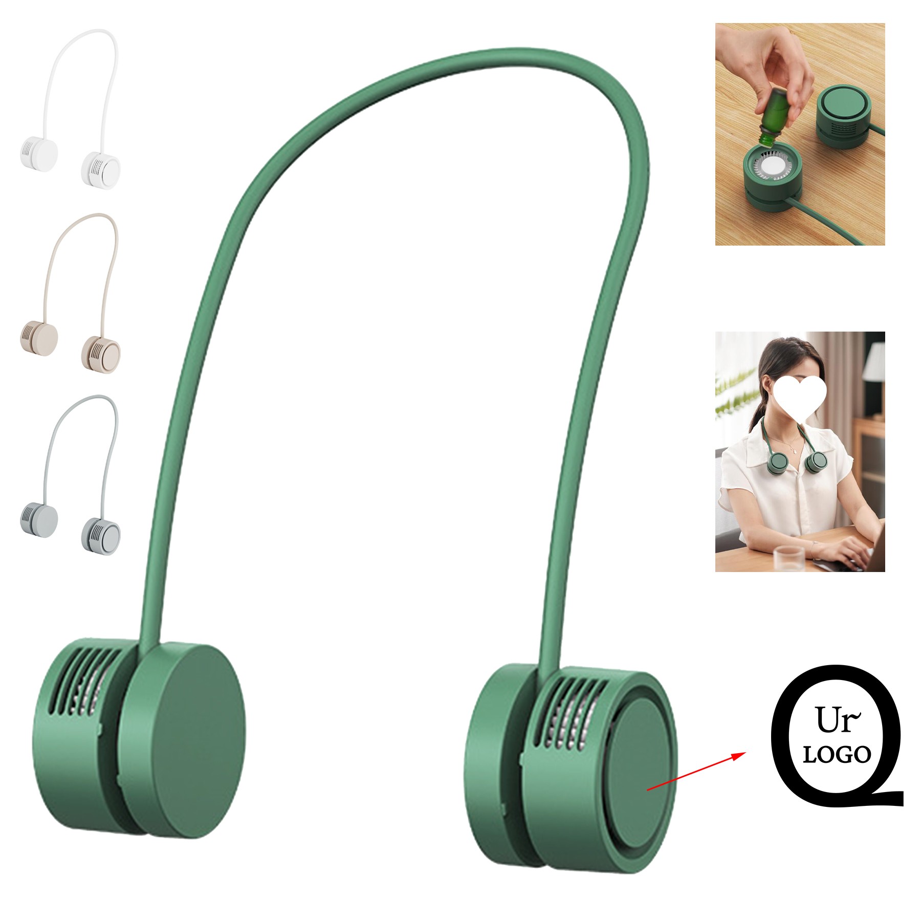 Hanging Neck Bladeless Mini Fan