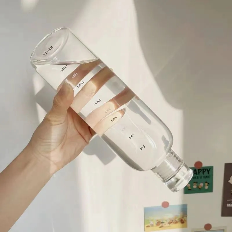 Glass Water/Juice/Coffe/Tea Bottles/Cups with Lids 1