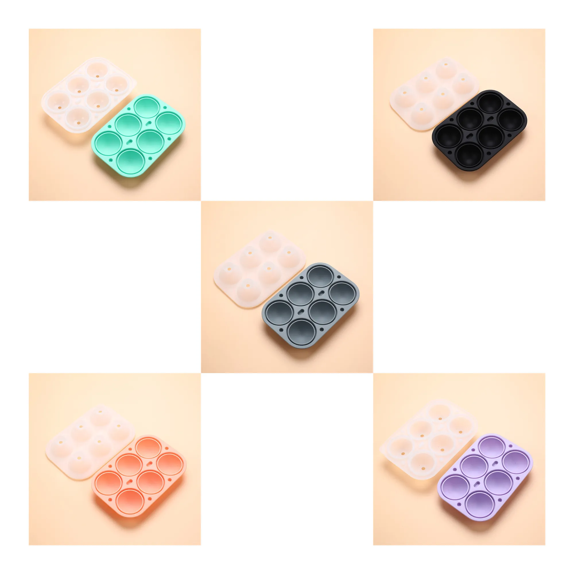 Silicone Six-Cavity Ice Ball Mold 4