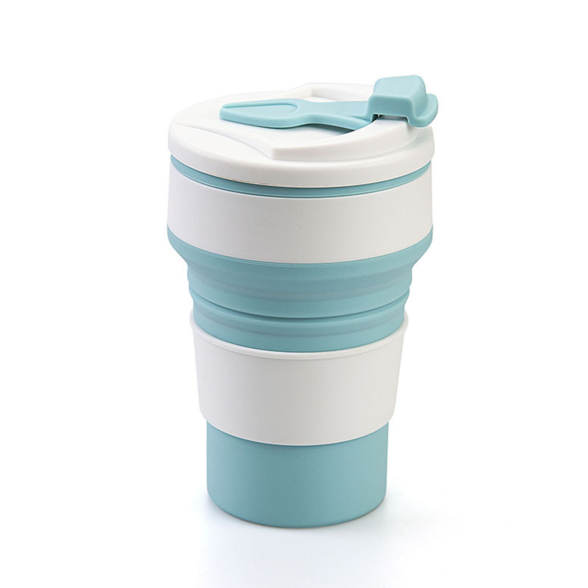 12 oz Portable Collapsible Cup Silicone with Leakproof Lid 2