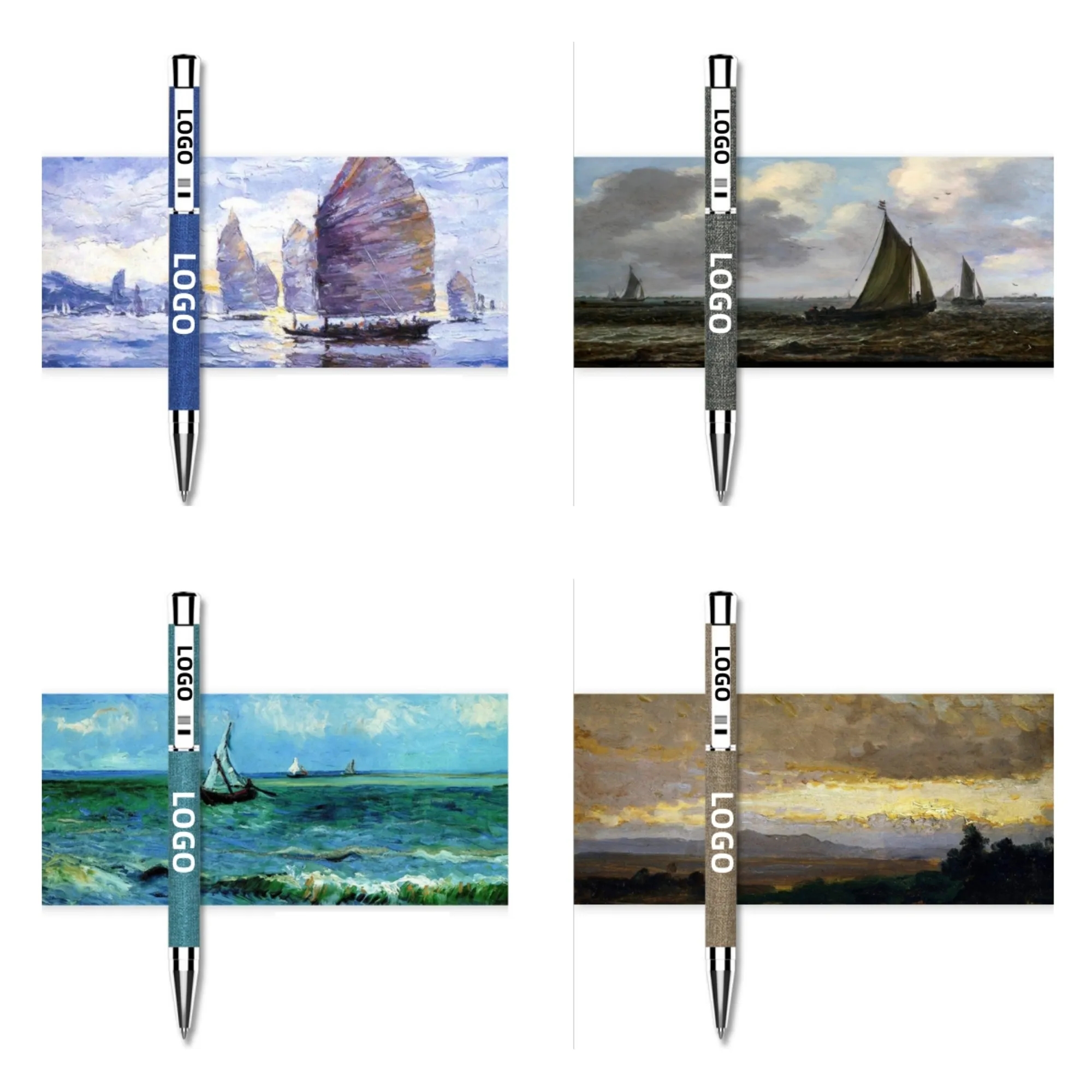 Twist Action PU Leather & Metal Business Pen 2